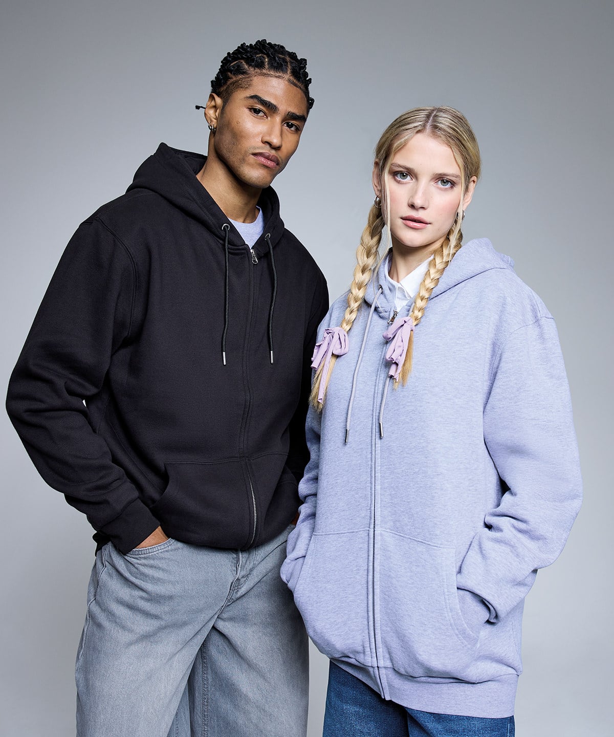 Personalised Unisex Premium Zip Up Hoodie with Logo