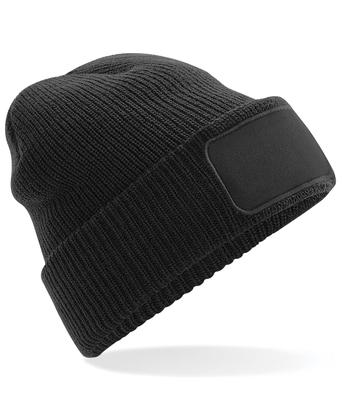 Personalised Rectangle Patch Beanie with Logo