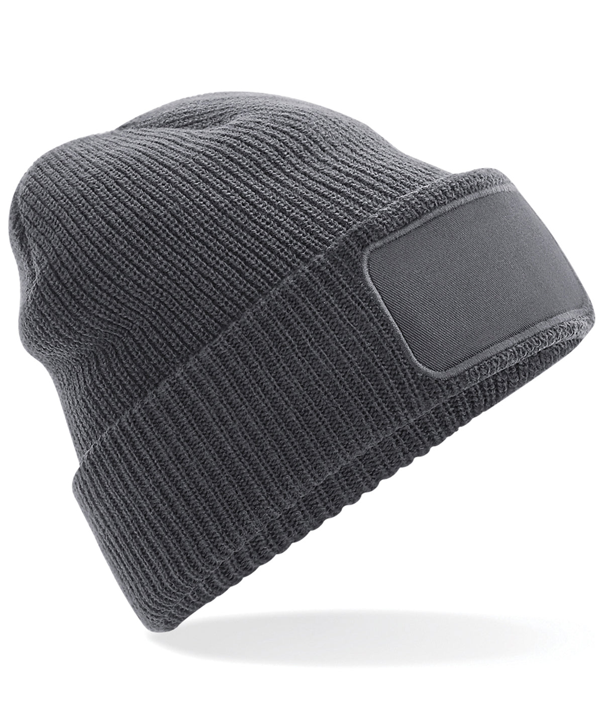 Personalised Rectangle Patch Beanie with Logo