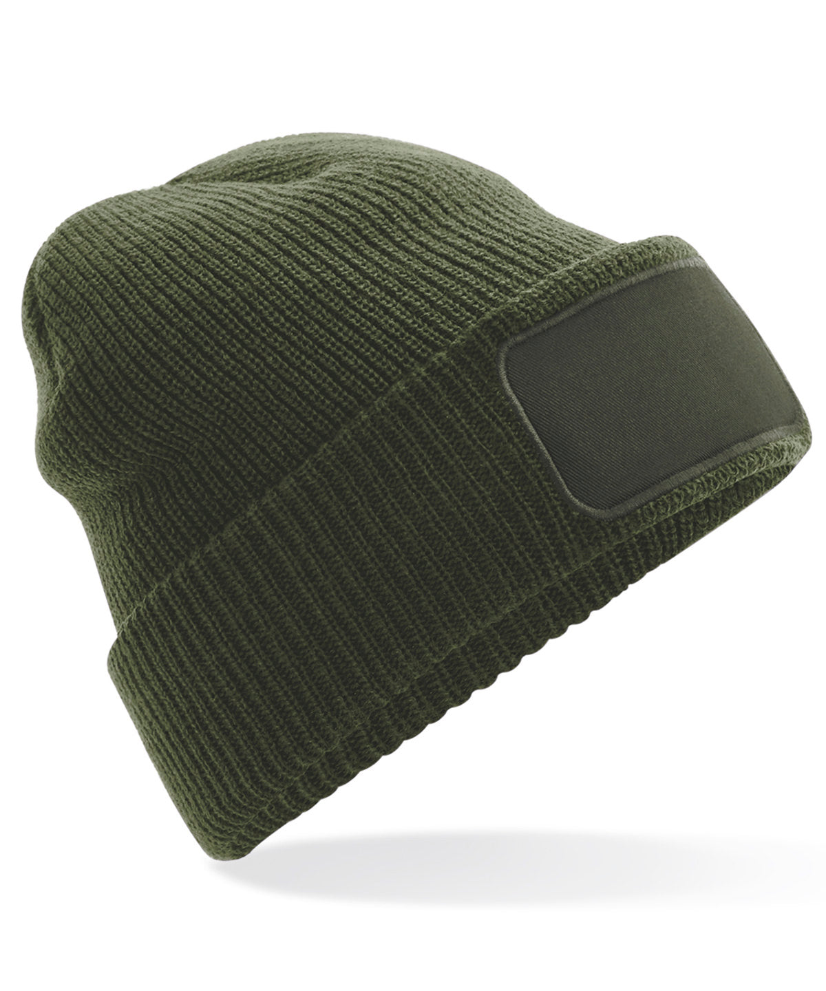 Personalised Rectangle Patch Beanie with Logo