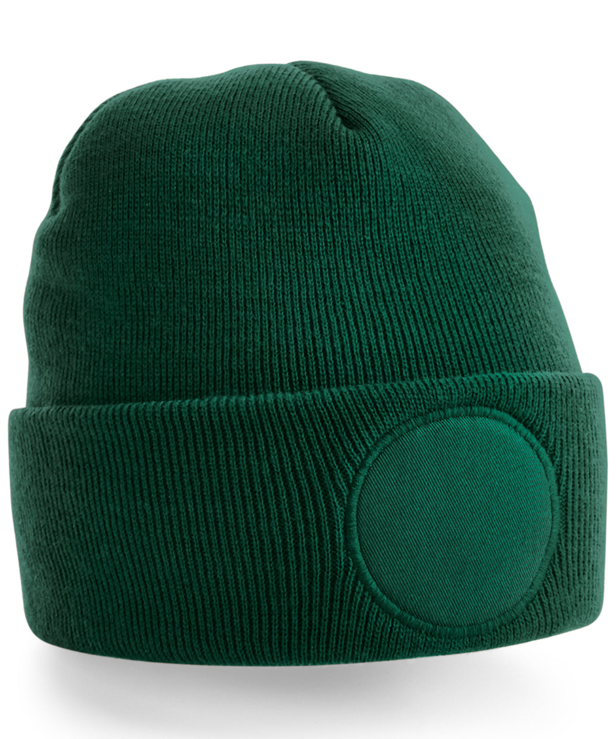 Personalised Circle Patch Beanie with Logo