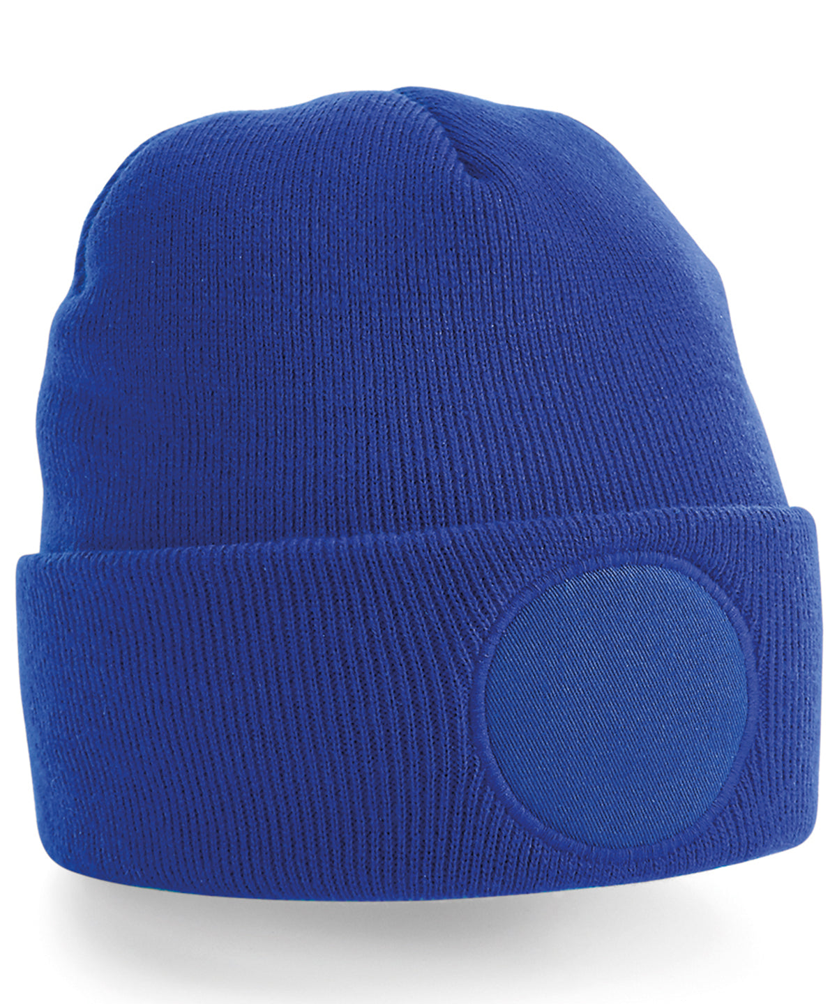 Personalised Circle Patch Beanie with Logo