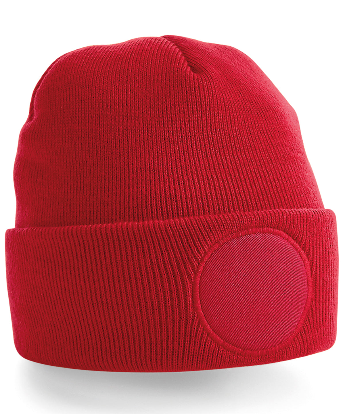 Personalised Circle Patch Beanie with Logo