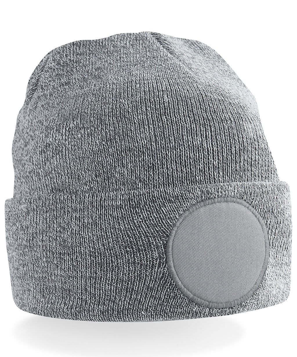 Personalised Circle Patch Beanie with Logo