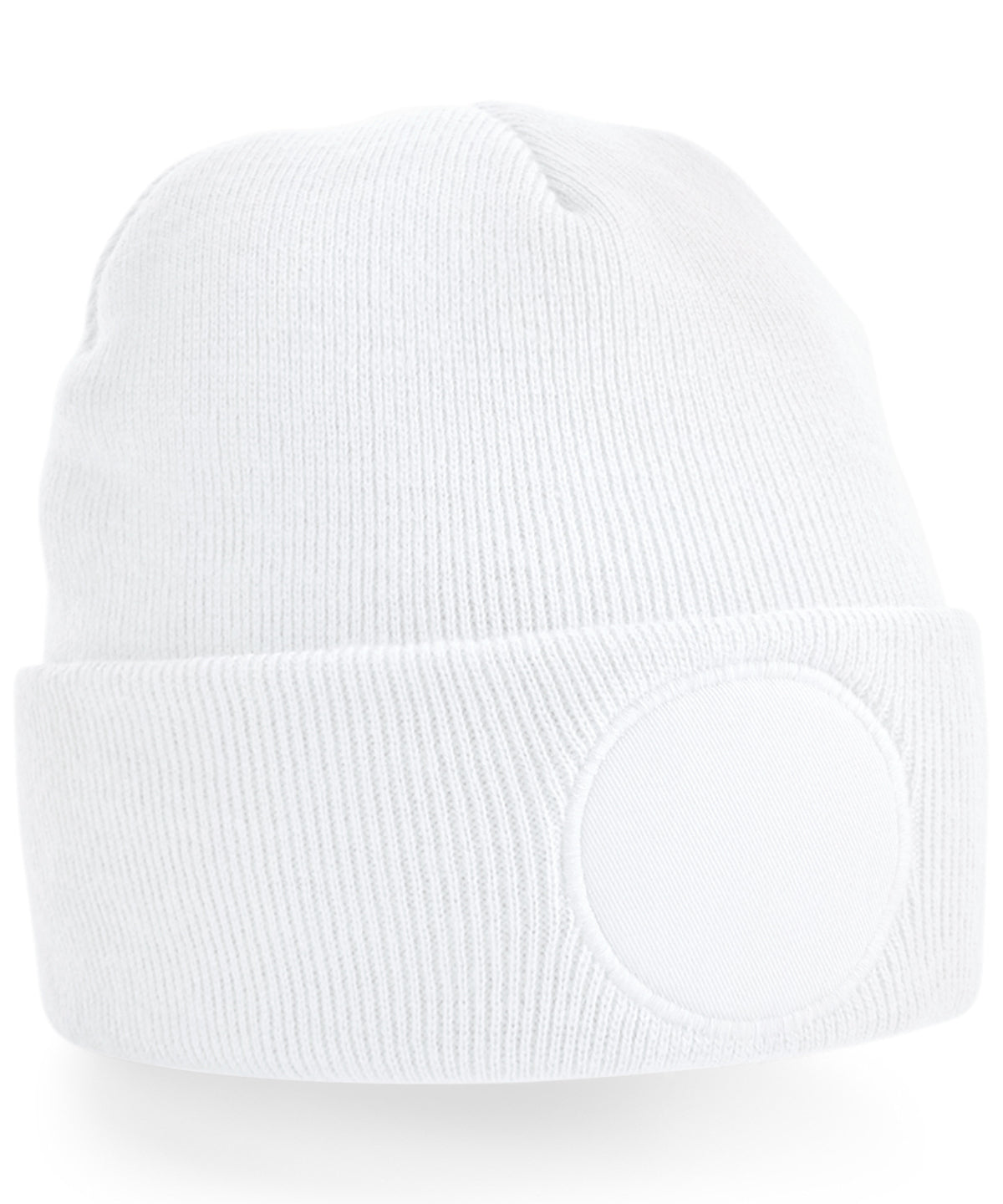 Personalised Circle Patch Beanie with Logo