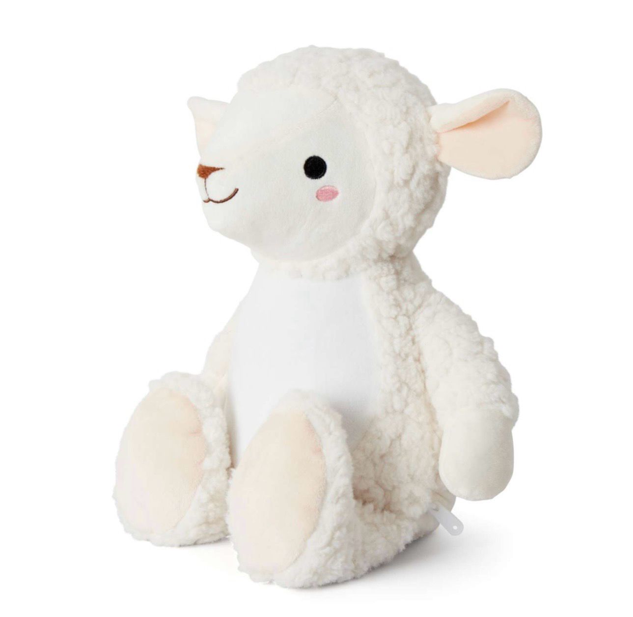 Personalised Large Lamb Teddy with Removable Belly