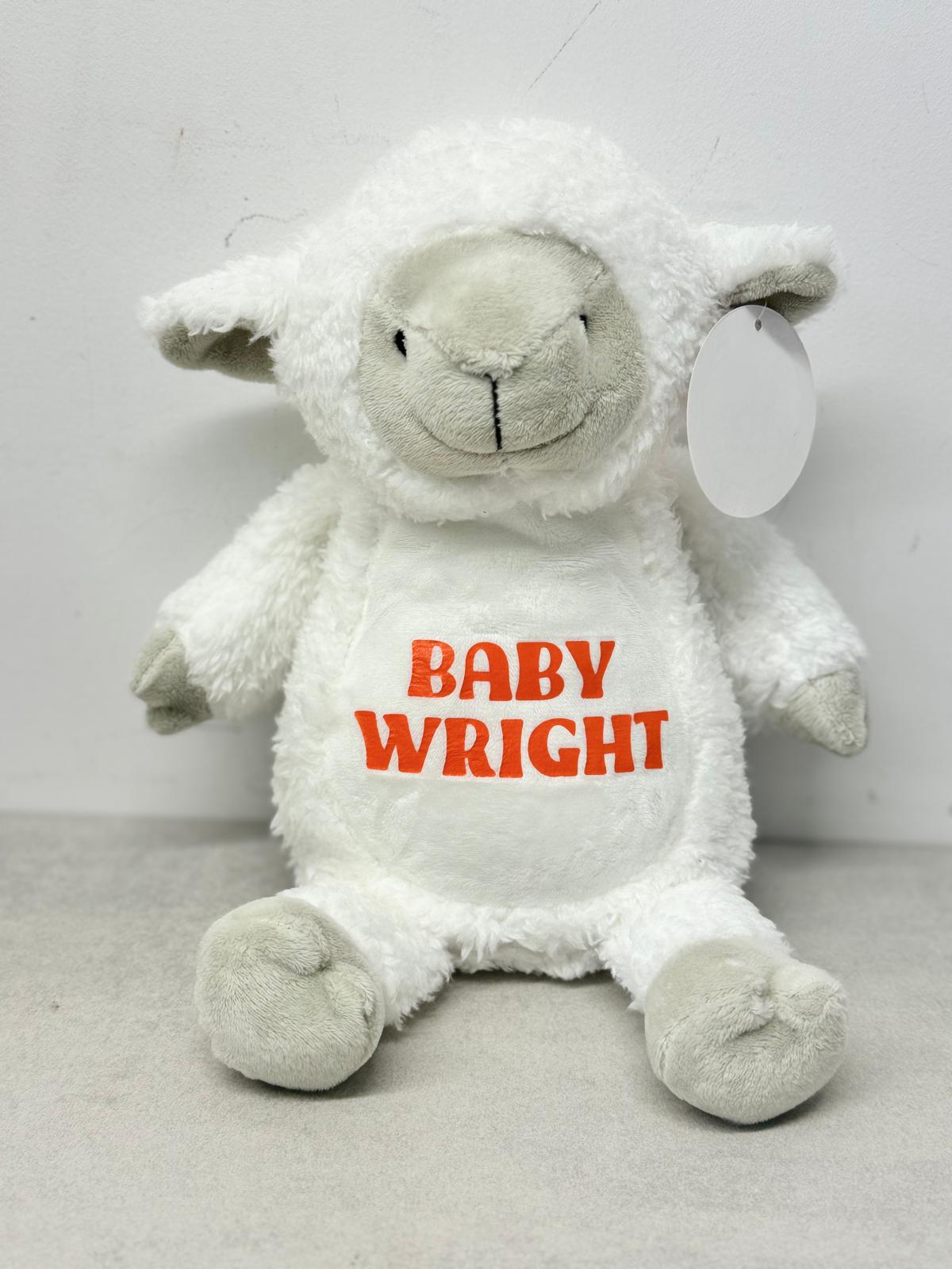 Personalised Baby Lamb Teddy
