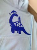 Personalised Christmas Dino Hoodie