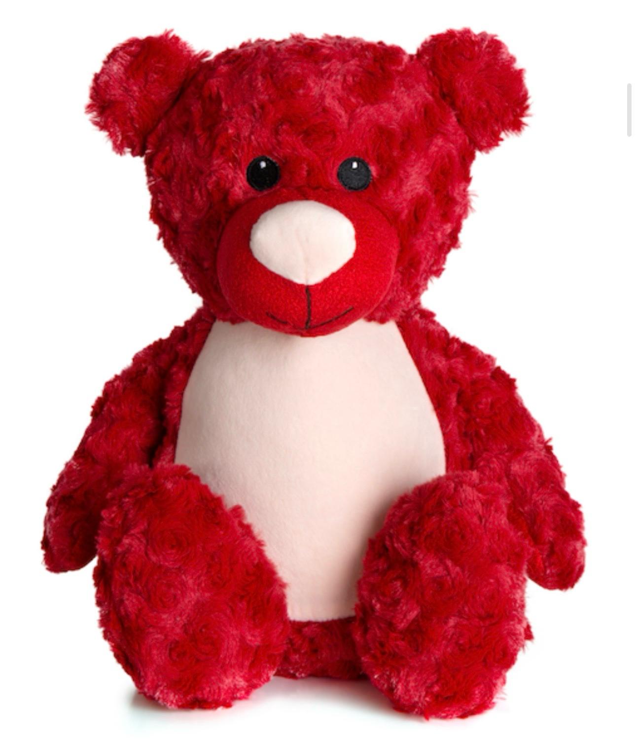 Personalised Large Fluffy Bear Teddy with Removable Belly