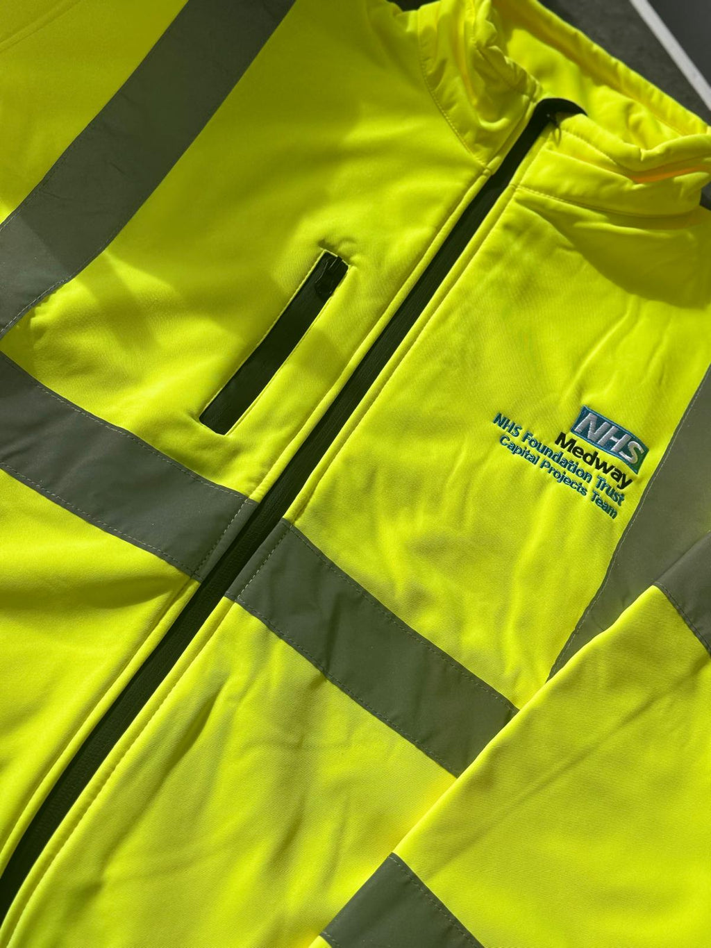 Personalised Hi-Vis Softshell Jacket with Logo