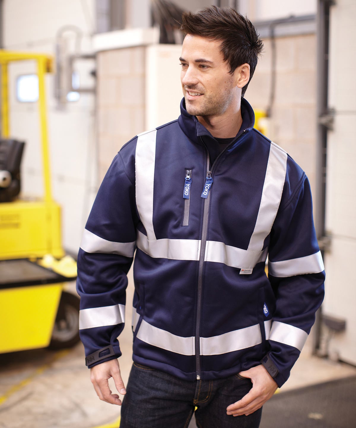 Personalised Hi-Vis Softshell Jacket with Logo